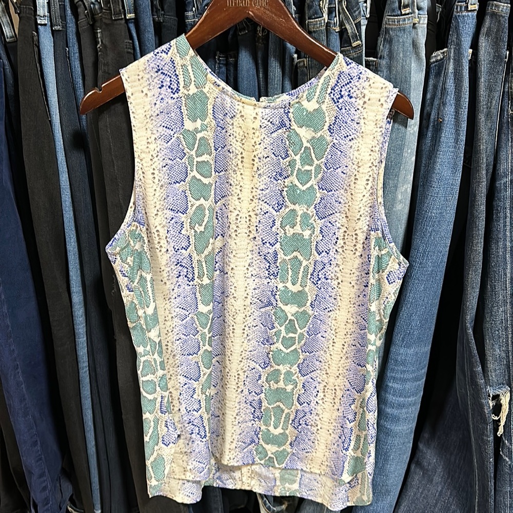 100% silk Equipment sleeveless blouse
